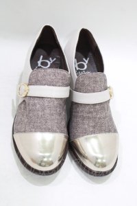 あしながおじさん / ベルテッドローファーパンプス 22.5 ベージュ H-25-09-20-071-PU-SH-KB-ZH