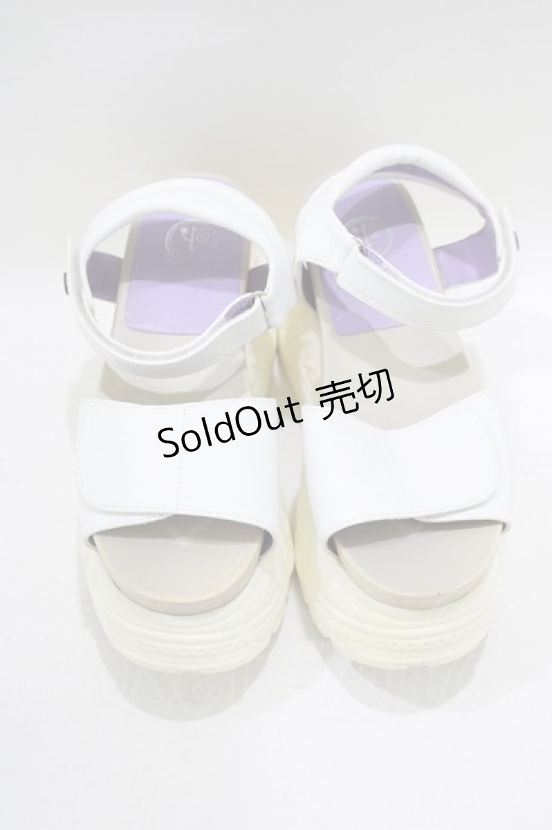 画像1: 【SALE】YOSUKE / 厚底サンダル 23.5 白 H-25-09-20-073-PU-SH-KB-ZTK003 (1)