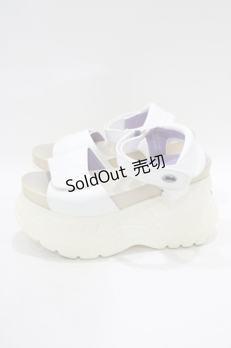 画像2: 【SALE】YOSUKE / 厚底サンダル 23.5 白 H-25-09-20-073-PU-SH-KB-ZTK003 (2)