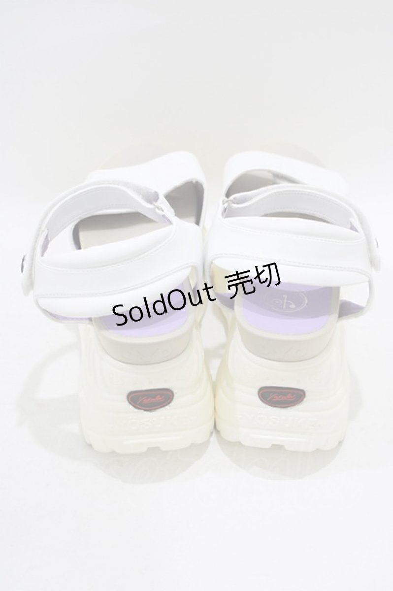 画像3: 【SALE】YOSUKE / 厚底サンダル 23.5 白 H-25-09-20-073-PU-SH-KB-ZTK003 (3)