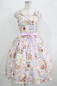 Emily Temple cute / Anniversary Patchworkキャミソールワンピース  pop(ピンクベース) H-25-09-20-007-ET-OP-KB-ZH