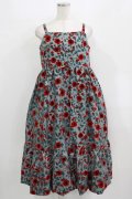 Jane Marple Dans Le Salon / Winter daisy strap dress  グレー H-25-09-20-011-JM-OP-KB-ZH