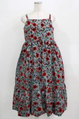 Jane Marple Dans Le Salon / Winter daisy strap dress  グレー H-25-09-20-011-JM-OP-KB-ZH