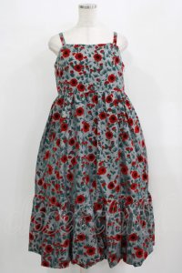 Jane Marple Dans Le Salon / Winter daisy strap dress  グレー H-25-09-20-011-JM-OP-KB-ZH