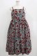 画像1: Jane Marple Dans Le Salon / Winter daisy strap dress  グレー H-25-09-20-011-JM-OP-KB-ZH (1)