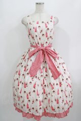 Melody BasKet / Cherry soda popジャンパースカート  アイボリー H-25-09-20-002-LO-OP-KB-ZT340