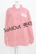 Katie / SOUVENIR BEAR coach jacket L レッド H-25-09-20-018-LO-JA-KB-ZH