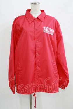 画像1: Katie / SOUVENIR BEAR coach jacket L レッド H-25-09-20-018-LO-JA-KB-ZH