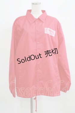 画像1: Katie / SOUVENIR BEAR coach jacket L レッド H-25-09-20-018-LO-JA-KB-ZH
