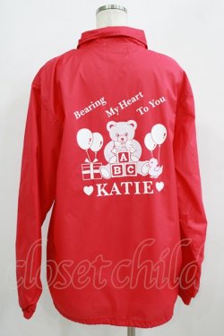 画像3: Katie / SOUVENIR BEAR coach jacket L レッド H-25-09-20-018-LO-JA-KB-ZH