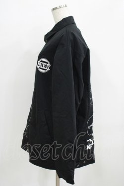 画像2: NieR Clothing / バックプリント裏起毛ジャケット F 黒 H-25-09-20-019-PU-JA-KB-ZH