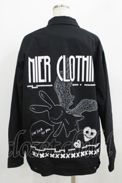画像3: NieR Clothing / バックプリント裏起毛ジャケット F 黒 H-25-09-20-019-PU-JA-KB-ZH