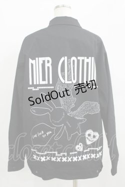 画像3: NieR Clothing / バックプリント裏起毛ジャケット F 黒 H-25-09-20-019-PU-JA-KB-ZH