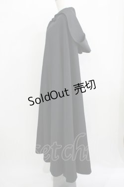 画像2: ATELIER BOZ / フード付きロングマント  黒 H-25-09-20-020-EL-CO-KB-ZH