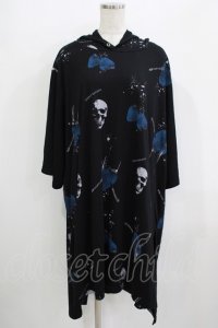 SEX POT ReVeNGe / スカルベリーパーカーワンピース  黒 H-25-09-20-025-SP-OP-KB-ZT495