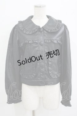 画像1: Honey Cinnamon / 丸衿ライダース Free ブラック H-25-09-21-025-LO-JA-NS-ZH