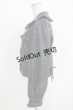 画像2: Honey Cinnamon / 丸衿ライダース Free ブラック H-25-09-21-025-LO-JA-NS-ZH