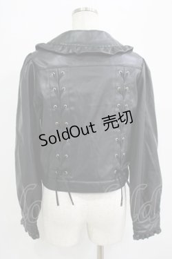 画像3: Honey Cinnamon / 丸衿ライダース Free ブラック H-25-09-21-025-LO-JA-NS-ZH