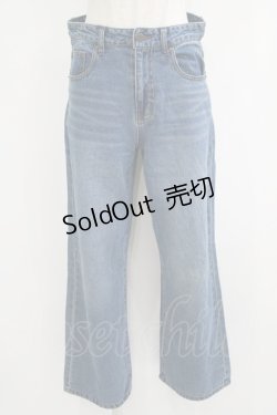 画像1: Fi.n.t / ローウエストバギーデニムパンツ 1 BLUE H-25-09-21-028-CA-PA-NS-ZH