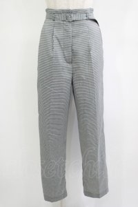 F&A / センタープレスタックパンツ Free BLACK×WH H-25-09-21-029-LO-PA-NS-ZH