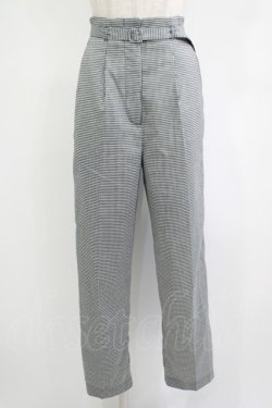 画像1: F&A / センタープレスタックパンツ Free BLACK×WH H-25-09-21-029-LO-PA-NS-ZH