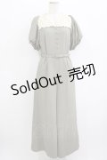 an another angelus / クレリックレースヨークオールインワン 1 L/GREEN H-25-09-21-030-CA-OP-NS-ZH