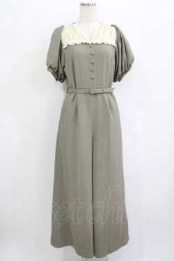 画像1: an another angelus / クレリックレースヨークオールインワン 1 L/GREEN H-25-09-21-030-CA-OP-NS-ZH