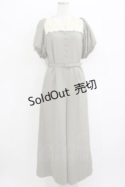 画像1: an another angelus / クレリックレースヨークオールインワン 1 L/GREEN H-25-09-21-030-CA-OP-NS-ZH