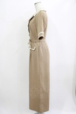 画像2: an another angelus / バイカラーマリンオールインワン Free L/BEIGE H-25-09-21-031-CA-OP-NS-ZH