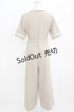 画像3: an another angelus / バイカラーマリンオールインワン Free L/BEIGE H-25-09-21-031-CA-OP-NS-ZH