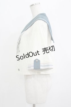 画像2: Hoshibako Works / ポルト・フレスカ セーラー襟ブラウス Free サックス H-25-09-21-032-LO-BL-NS-ZH