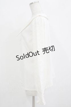 画像2: DearMyLoveRose / 選べる衿レースパフスリブラウス L アイボリー H-25-09-21-034-EL-BL-NS-ZH