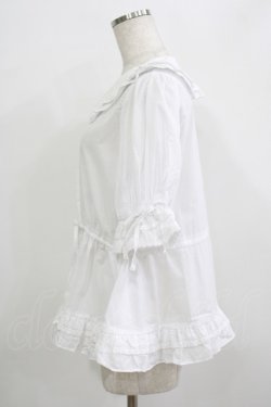 画像2: Chalmiere / クラシックコットンブラウス M 白 H-25-09-21-035-PU-BL-NS-ZH