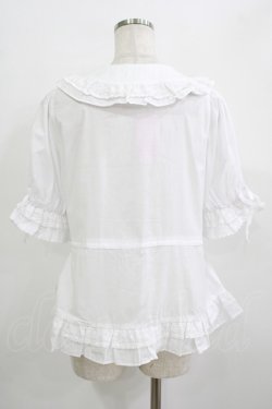 画像3: Chalmiere / クラシックコットンブラウス M 白 H-25-09-21-035-PU-BL-NS-ZH