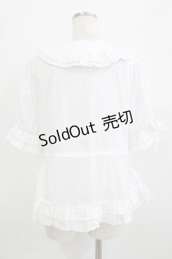 画像3: Chalmiere / クラシックコットンブラウス M 白 H-25-09-21-035-PU-BL-NS-ZH