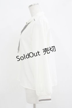 画像2: axes femme / ショートタイセットブラウス M 生成り H-25-09-21-037-AX-BL-NS-ZH