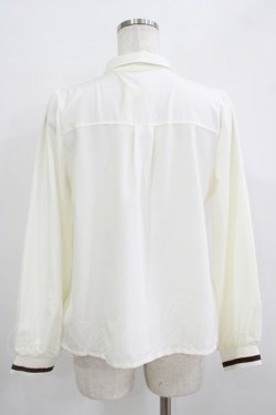画像3: axes femme / ショートタイセットブラウス M 生成り H-25-09-21-037-AX-BL-NS-ZH