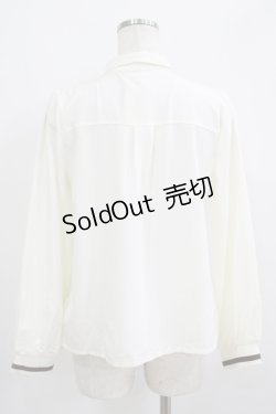 画像3: axes femme / ショートタイセットブラウス M 生成り H-25-09-21-037-AX-BL-NS-ZH