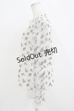 画像2: DearMyLoveRose / ブーケチュールドッキングブラウス LL アイボリー H-25-09-21-038-EL-BL-NS-ZH