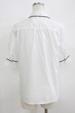 画像3: Fi.n.t / タイ付き5分袖ドットブラウス Free OFF×NAVY H-25-09-21-039-CA-BL-NS-ZH