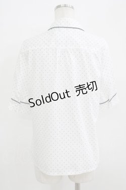 画像3: Fi.n.t / タイ付き5分袖ドットブラウス Free OFF×NAVY H-25-09-21-039-CA-BL-NS-ZH