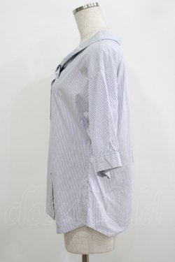 画像2: an another angelus / マリンタイカラー5分袖ブラウス Free WHITE×BL H-25-09-21-041-CA-BL-NS-ZH