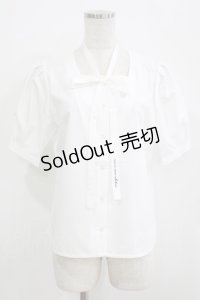 Fi.n.t / アレンジタイ付きスクエアネックブラウス Free OFFWHITE H-25-09-21-042-CA-BL-NS-ZH