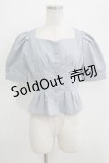an another angelus / コルセットタックブラウス Free BLUE GRAY H-25-09-21-044-CA-BL-NS-ZH
