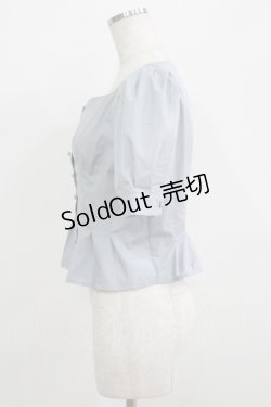 画像2: an another angelus / コルセットタックブラウス Free BLUE GRAY H-25-09-21-044-CA-BL-NS-ZH