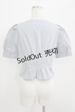 画像3: an another angelus / コルセットタックブラウス Free BLUE GRAY H-25-09-21-044-CA-BL-NS-ZH