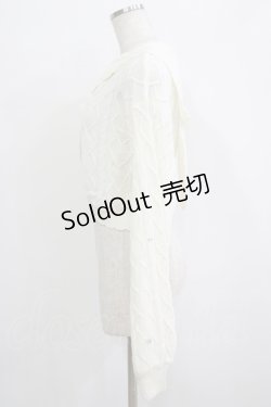 画像2: INTER FACTORY / イモちゃんコラボ/うさ耳ニットカーデ Free オフ H-25-09-21-045-PU-TO-NS-ZH