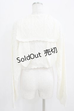 画像3: INTER FACTORY / イモちゃんコラボ/うさ耳ニットカーデ Free オフ H-25-09-21-045-PU-TO-NS-ZH