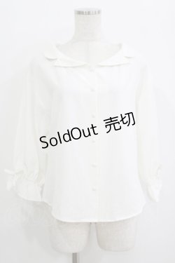 画像1: F&A / オフショル開衿シャツ Free OFFWHITE H-25-09-21-050-LO-BL-NS-ZH