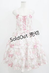 metamorphose / 【プラスサイズ】シャーロットティアードジャンパースカート プラスサイズ オフ白 H-25-09-21-004-ME-OP-NS-ZH